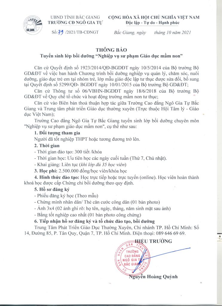 Giáo dục mầm non